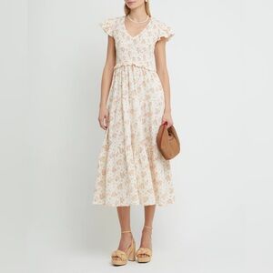 NWT O.P.T. Pink Floral Phoebe Dress (Small)